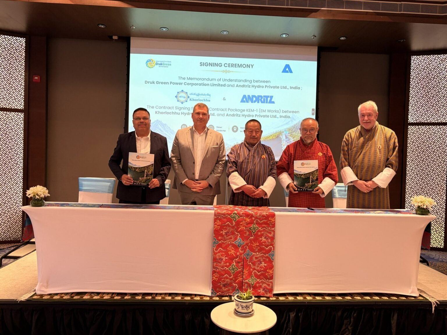 ANDRITZ rüstet neues Wasserkraftwerk Khorlochhu in Bhutan aus